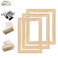 1 set canvas wood frame for canvas oil painting diamond painting nature wood diy wooden stretcher big size picture inner frame