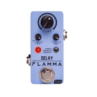 flamma fc03 mini delay pedal digital guitar delay effects pedal with 3 modes analog real echo tape echo