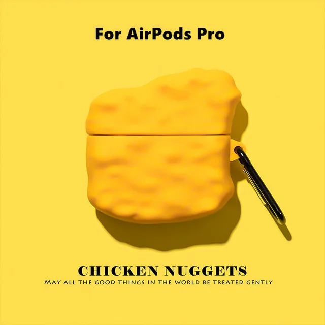 Чехол для наушников с Bluetooth портативный силиконовый чехол Apple AirPods1 2 милый мягкий