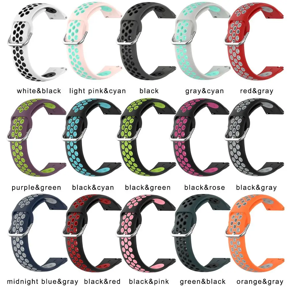 Ремешок двухцветный из мягкого силикона для Samsung Galaxy Watch 4 classic 46 мм 42 браслет 44 40 -