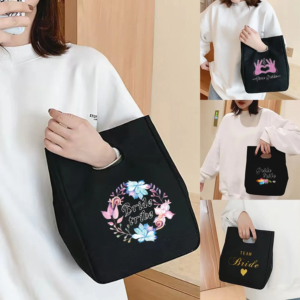 

Portable Insulation Lunch Bag Reusable Bento Pouch Multifunction Thermal Insulated Lunch Tote Bag Luncheon Big Container Eco Bag