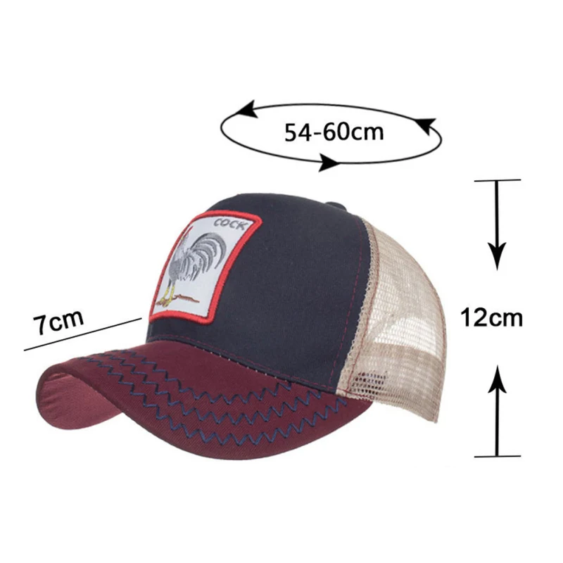 Бейсболка унисекс с вышитыми животными 21 стиль бейсболка защелкой для мужчин и