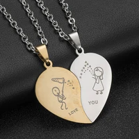 cat stainless steel necklace for men statement jewelry for women y2k grunge bridesmaid gifts valentines day bts kpop accessories
