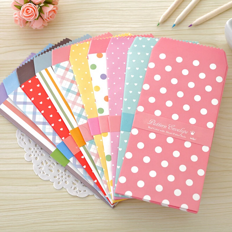 

5Pcs Colorful Envelope Small Gift Craft Envelopes For Letter Invitations