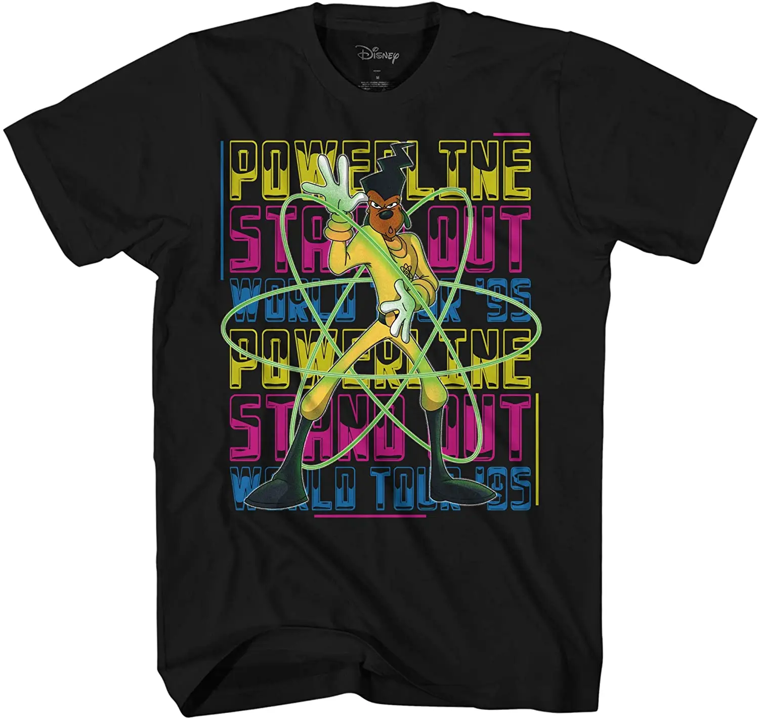 

Goofy Movie Powerline Legit Stand Out Tour Adult T-Shirt