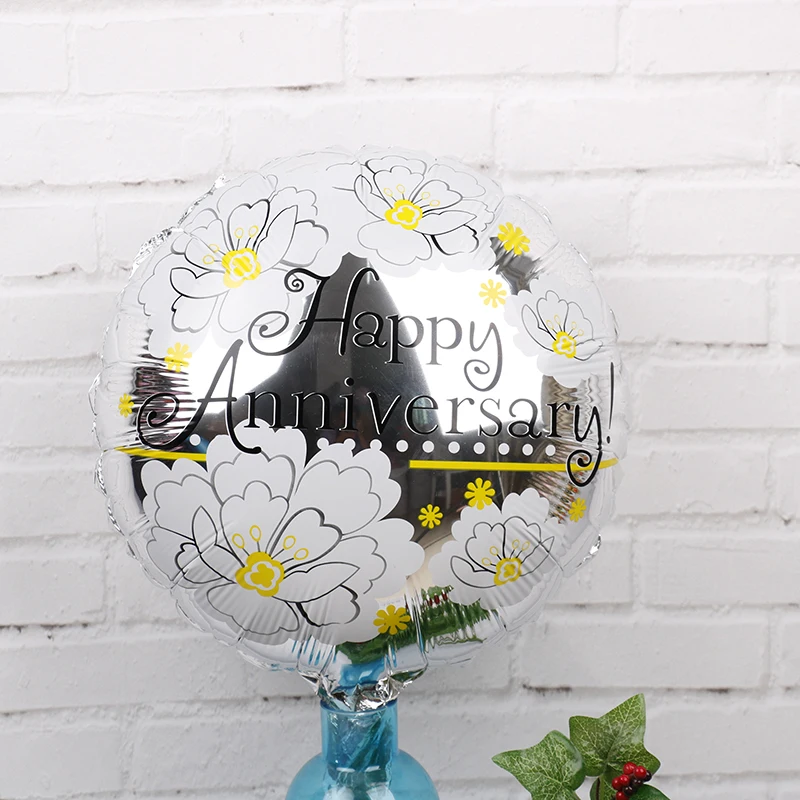 18 дюймов юбилей днем шар одежда для всей семьи с надписью любовь украшения