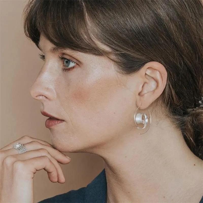 

Bohemian Leaves Hoop Earrings for Women Fashion Drop Earrings Female Wedding Jewelry Gifts