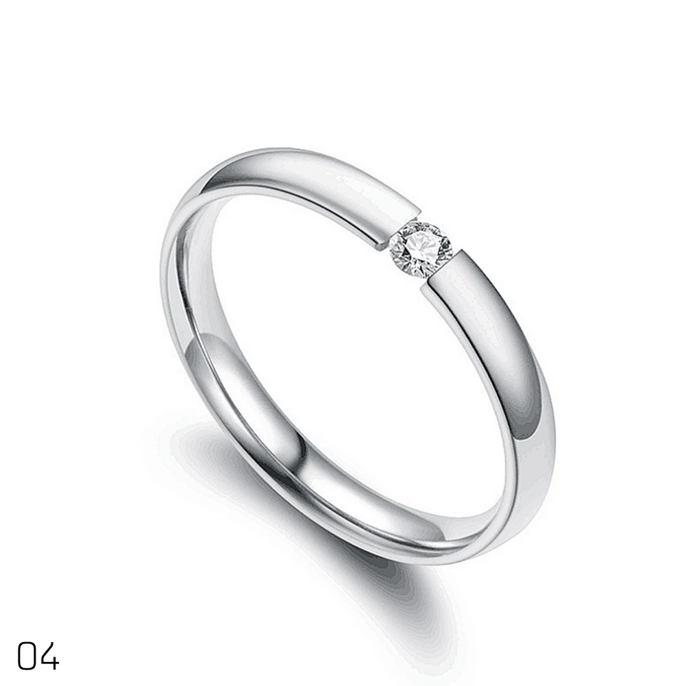 Женское маленькое кольцо с круглым камнем обручальное серебряного цвета черного