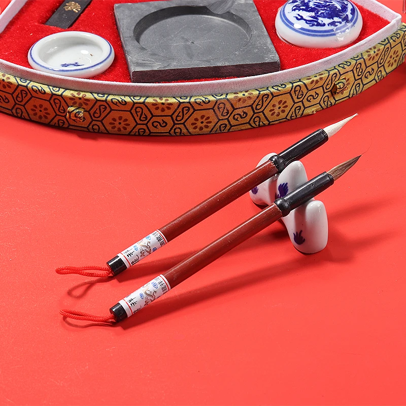 

1pc Chinese Calligraphy Set Writing Brush Pen Ink Mixing Inkstone Painting Tools Paper Chinese Calligraphy Parts
