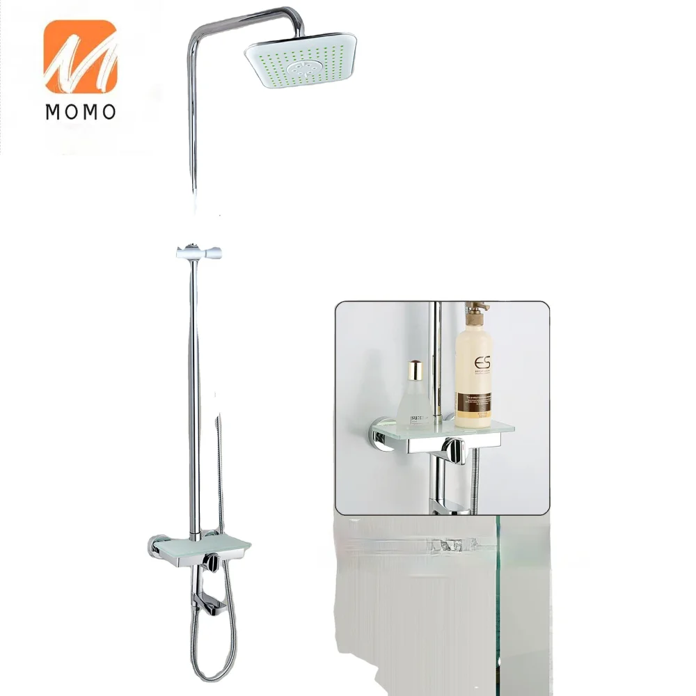 

Bathroom shower with shelf new design thermostatic bath shower mixer prices