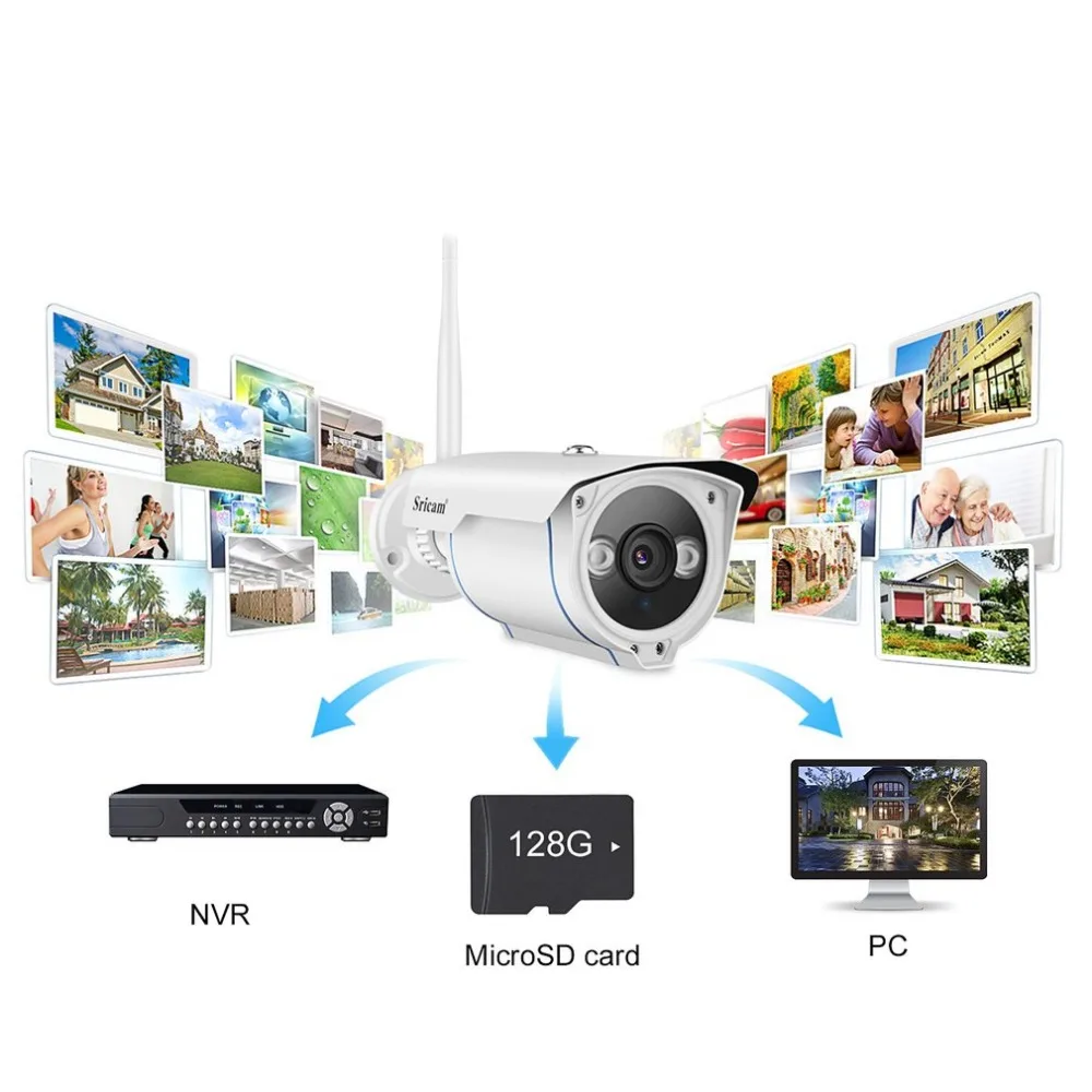 Sricam SP007 HD 720 IP камера wifi 2,4 P2P Водонепроницаемая наружная беспроводная IP камера для смартфонов ПК