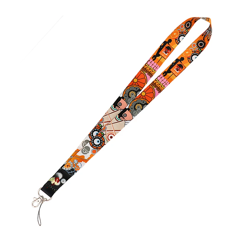 

C985 Clockwork Orange Lanyard Keychain ID Badge Holders Mobile Phone Rope Key Lanyard Neck Straps Key Rings Accessories