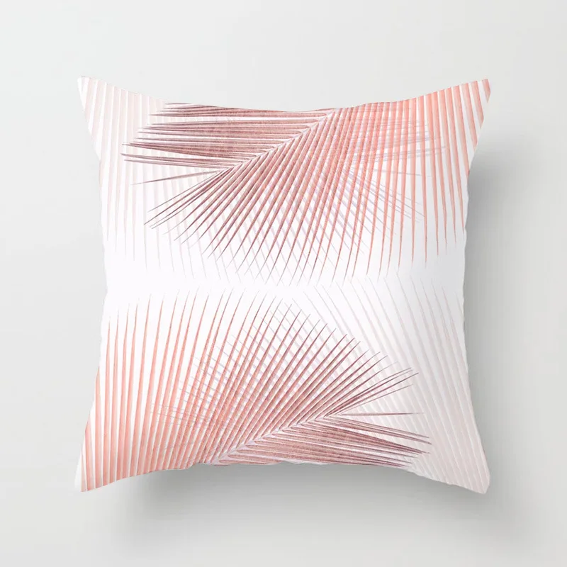 

45*45cm Square Decorative Throw Pillow Case Ins style pink marble geometric polyester pillowcase