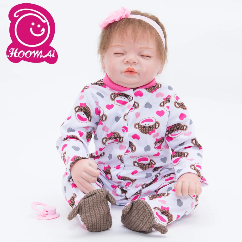 Кукла Bebe Baby Reborn 22 дюйма 55 см Силиконовая виниловая кукла очаровательные