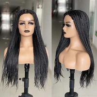 26 inch long box braided wigs for women or men synthetic synthetic 3x twist fake scalp braiding hair cosplay barids wig