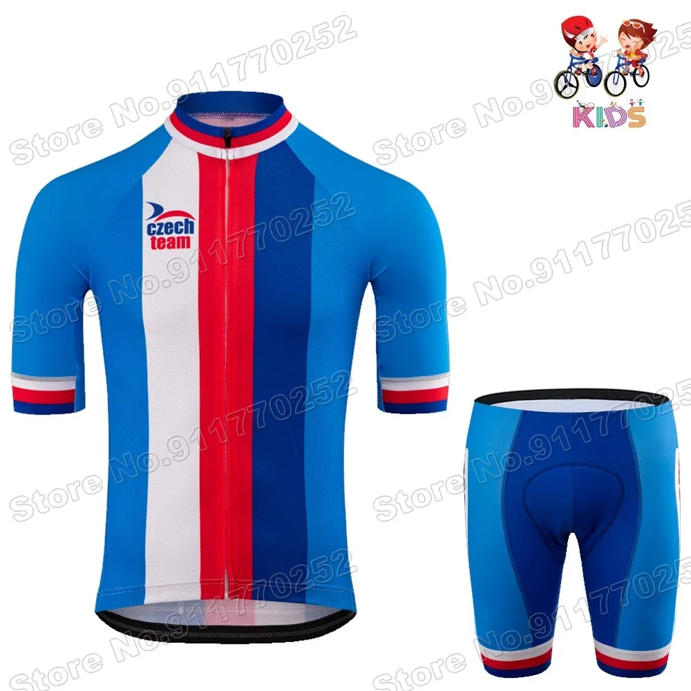2021 Чешский Детский велосипедный комплект из Джерси для мальчиков и девочек