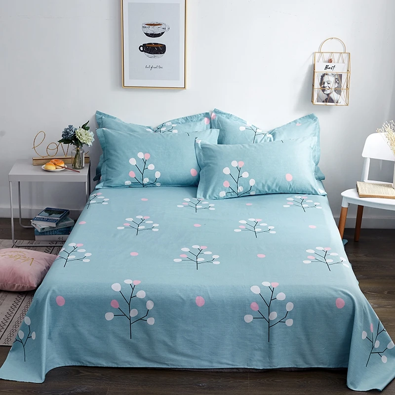 Модные Простые стильные синие постельные принадлежности с принтом для дома