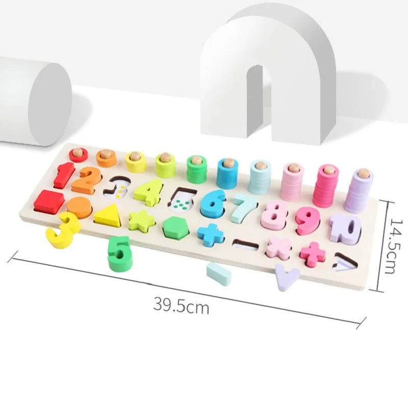 Монтессори Eduactional Toys цифровая логарифмическая доска Обучающие деревянные