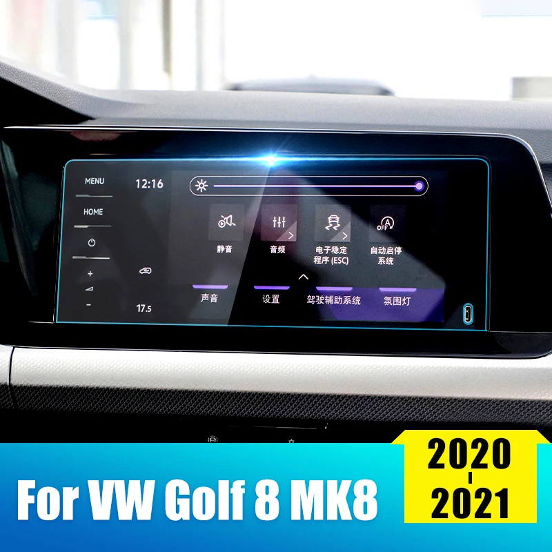 

Tempered Glass Car Navigation Screen Film Dashboard Instrument Sticker For Volkswagen VW Golf 8 MK8 2020 2021 2022 Accessories