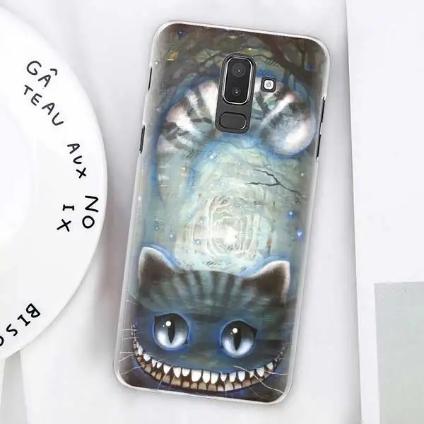 15 Чехлы Alice in Wonderland Cat для samsung Galaxy J4 Plus J6 Plus J8 J3 J5 J7 J5 Prime, Жесткий Чехол - Цвет: 15