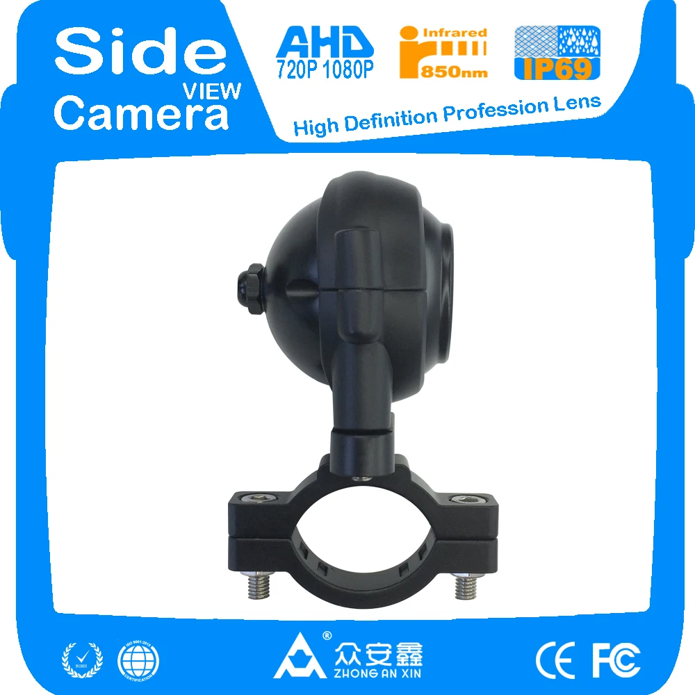 ZhongAnXin AHD 720P 1.3MP Автомобильная камера для автобуса грузовика с боковым обзором