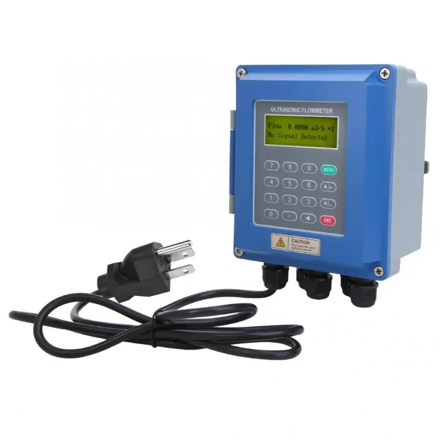 

TUF-2000B DN50mm-700mm TM-1 RS485 Digital Wall Mounted LCD Ultrasonic Flowmeter Tester 100-240V RS485