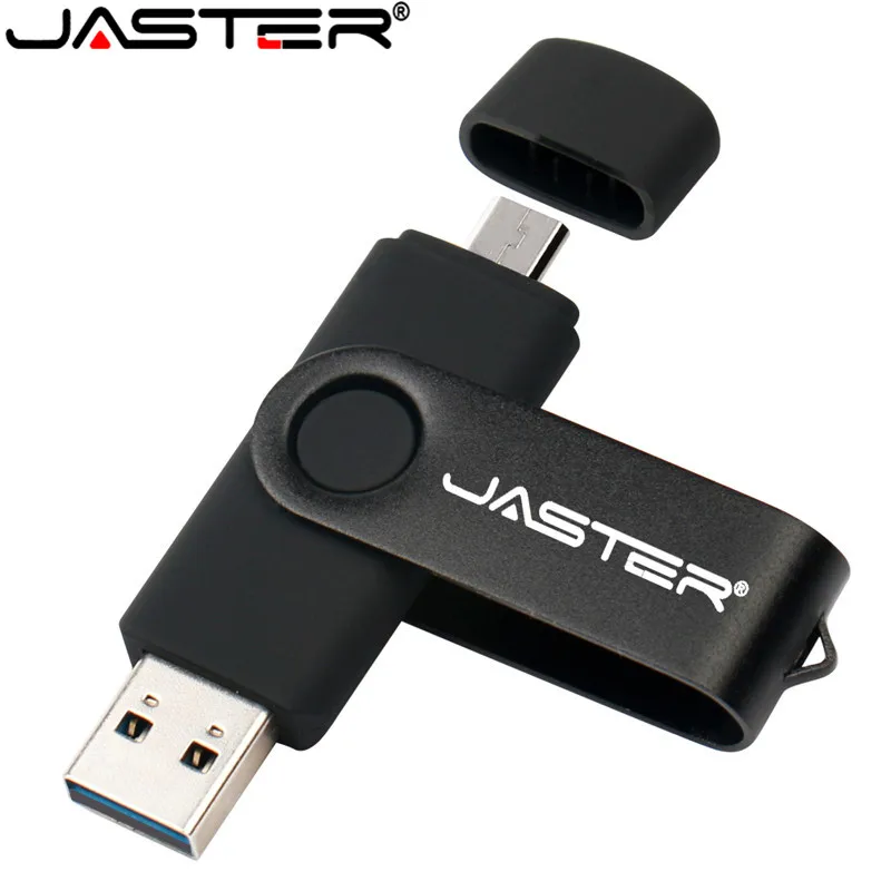 JASTER Rotated Micro usb interface OTG Flash drive pendrive 32GB 16GB 64GB USB Flash Drive for android phone tablet PC notebook