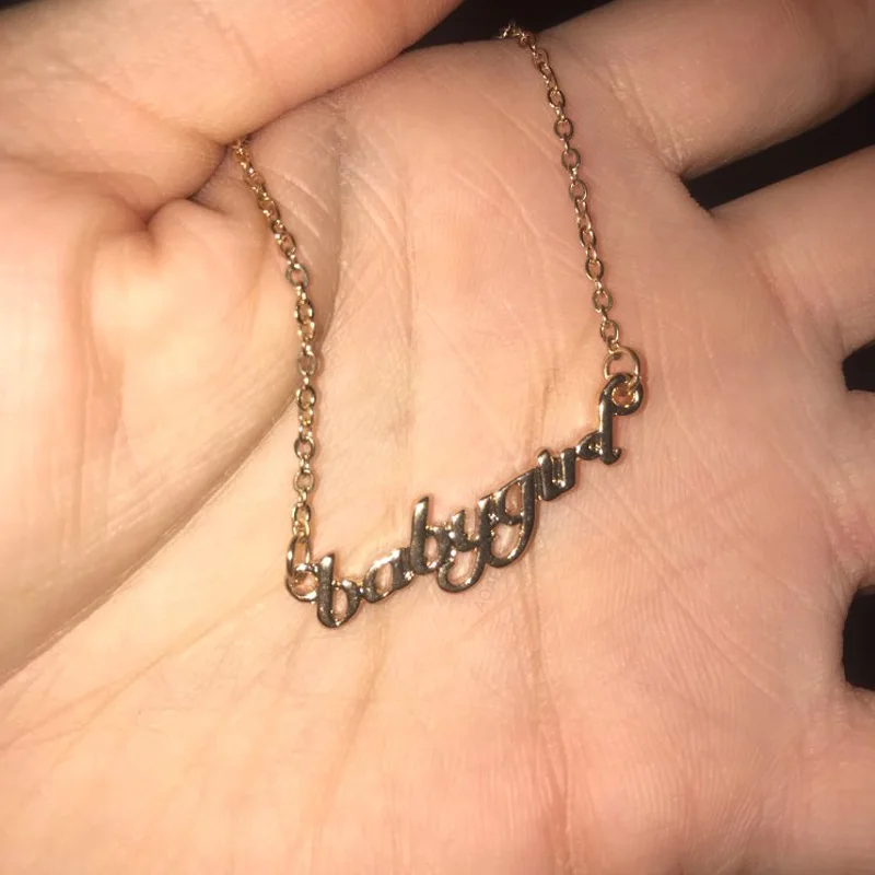 Ожерелье для маленькой девочки ожерелье заказное имя кулон из нержавеющей стали