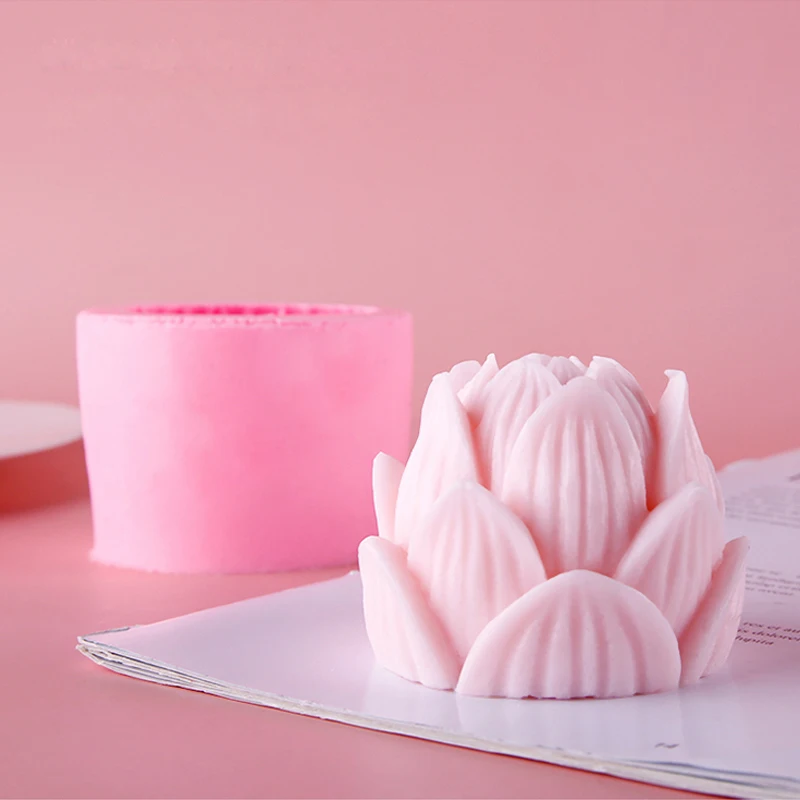 Силиконовые формы новый лотоса моделирование мыло ручной работы Ароматические