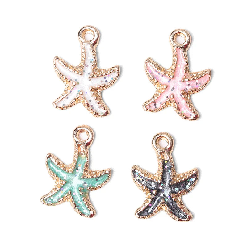 Ожерелье с подвеской ручной работы бусины из ракушек морской звезды аксессуары