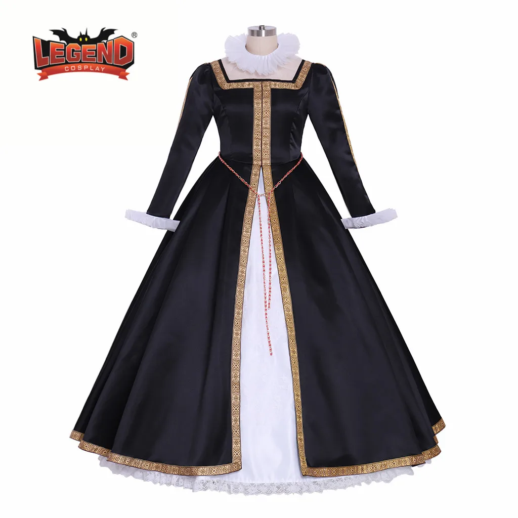 Викторианское платье в тюдоровском стиле королевы елизания Тюдор косплей костюм