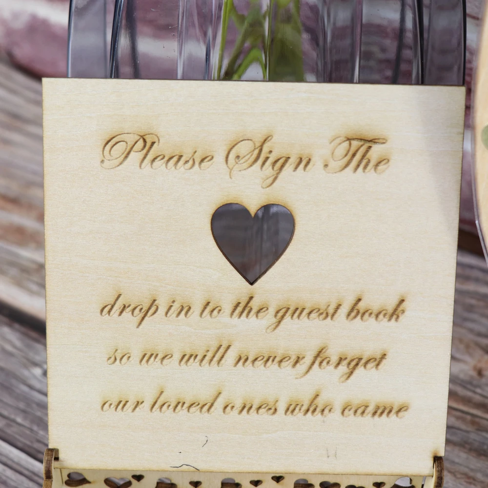 Коробка для свадебных подарков верхняя книга гостей деревянная Свадебная