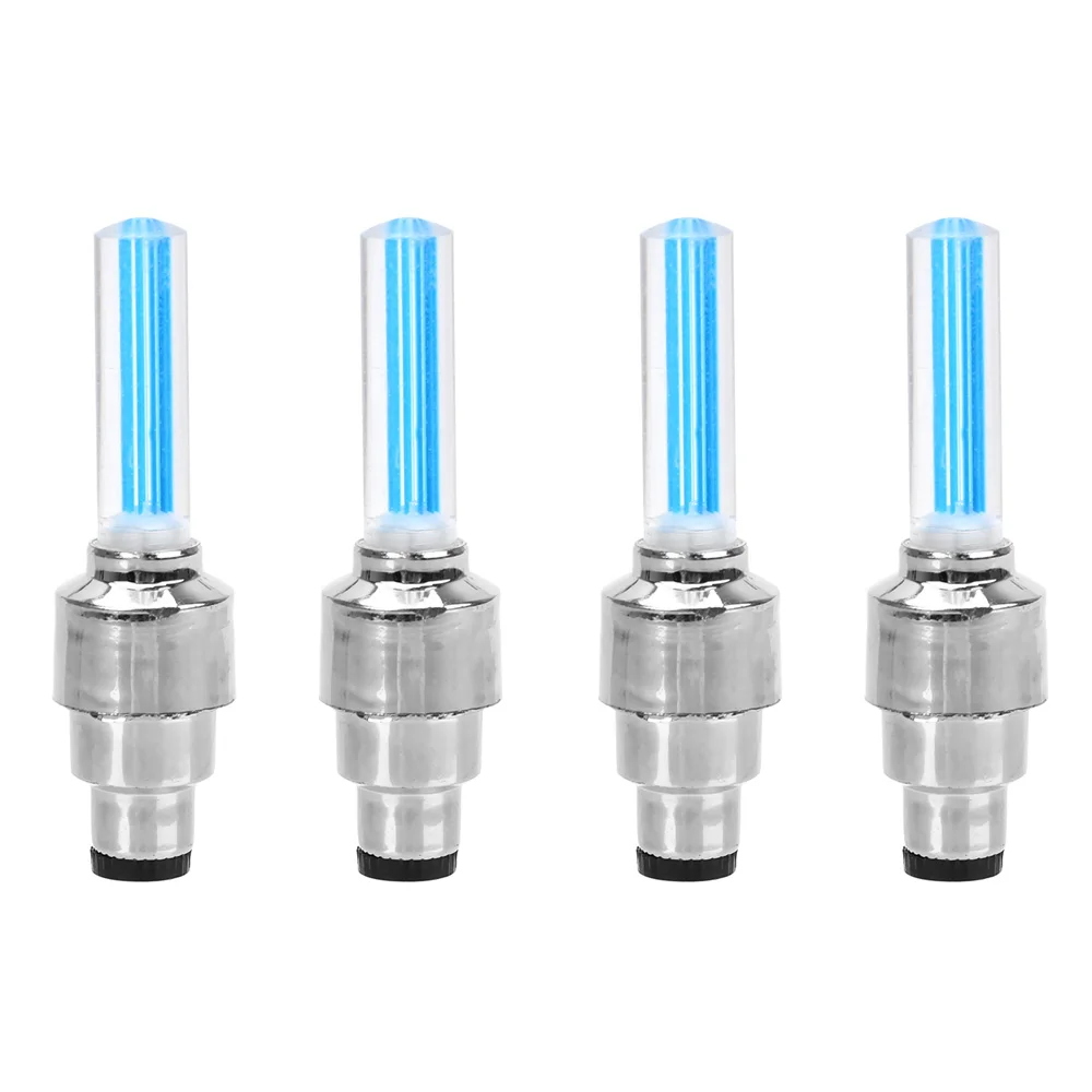 

2PCS Car Wheel LED Light Motocycle Bike Light Tire Valve Cap Decorative Lantern Tire Valve Cap Flash Spoke Neon Lamp