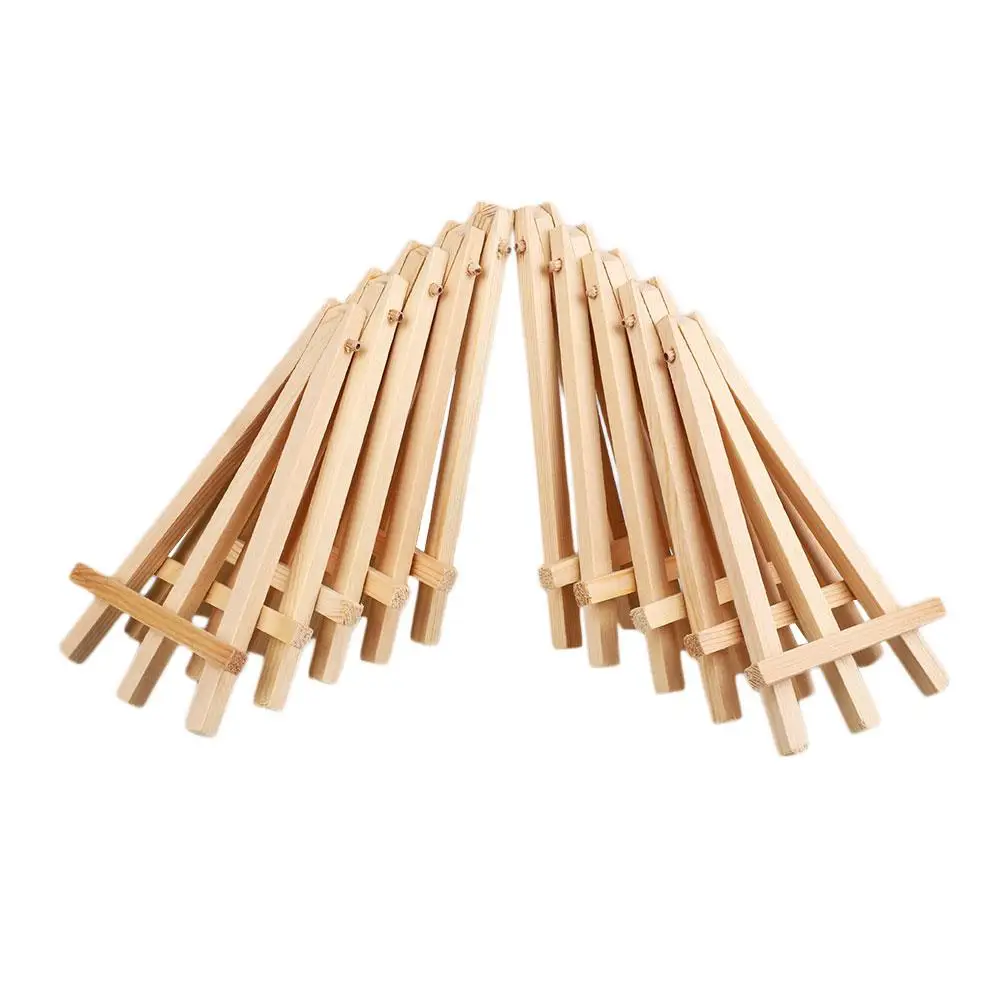 10 шт. деревянный художественные ручка щетки мольберт Мини Мольберт Стенд Краски