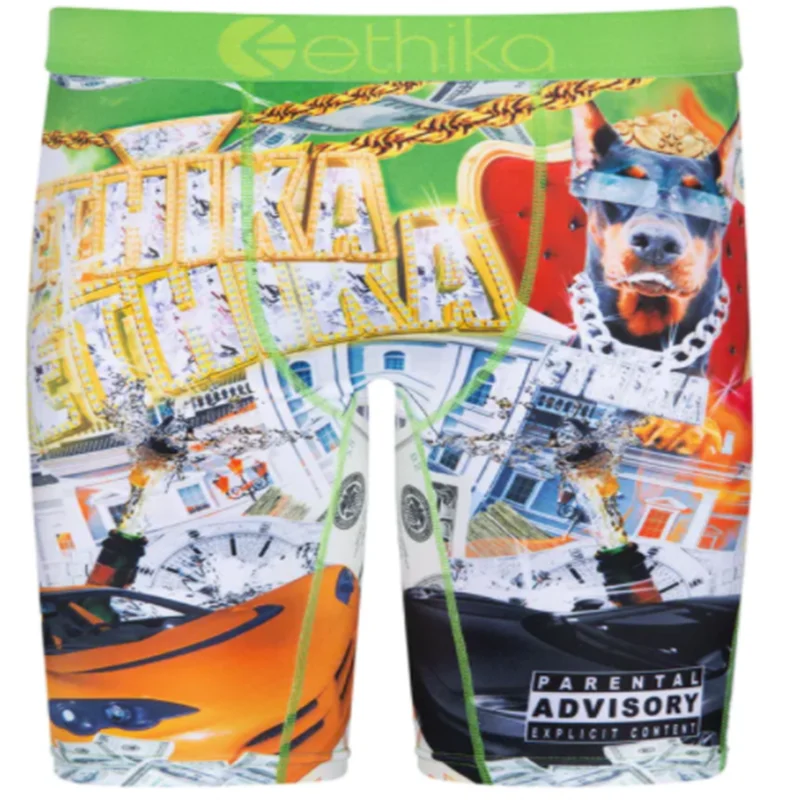 

Ethika Camouflage Boxer Shorts Shark Print Personalized Boxer Polyester Shorts Summer Soft And Breathable Mens Ethika