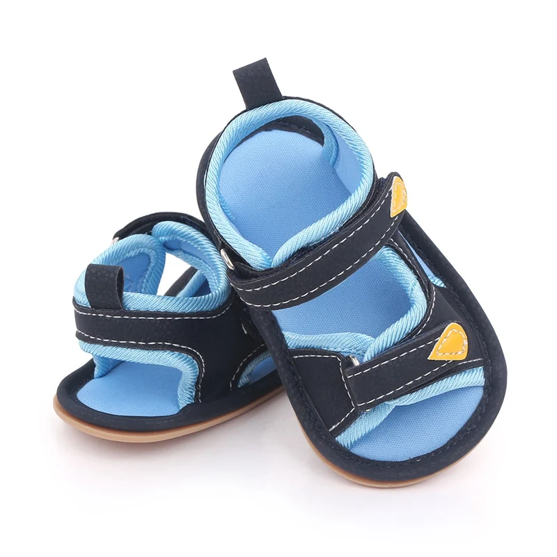 

Sandals 0-1 Year Old Summer Baby Boy Girl Shoes Double Velcro Toddler Shoes Soft Rubber Sole Non-Slip Breathable Infant Sneakers