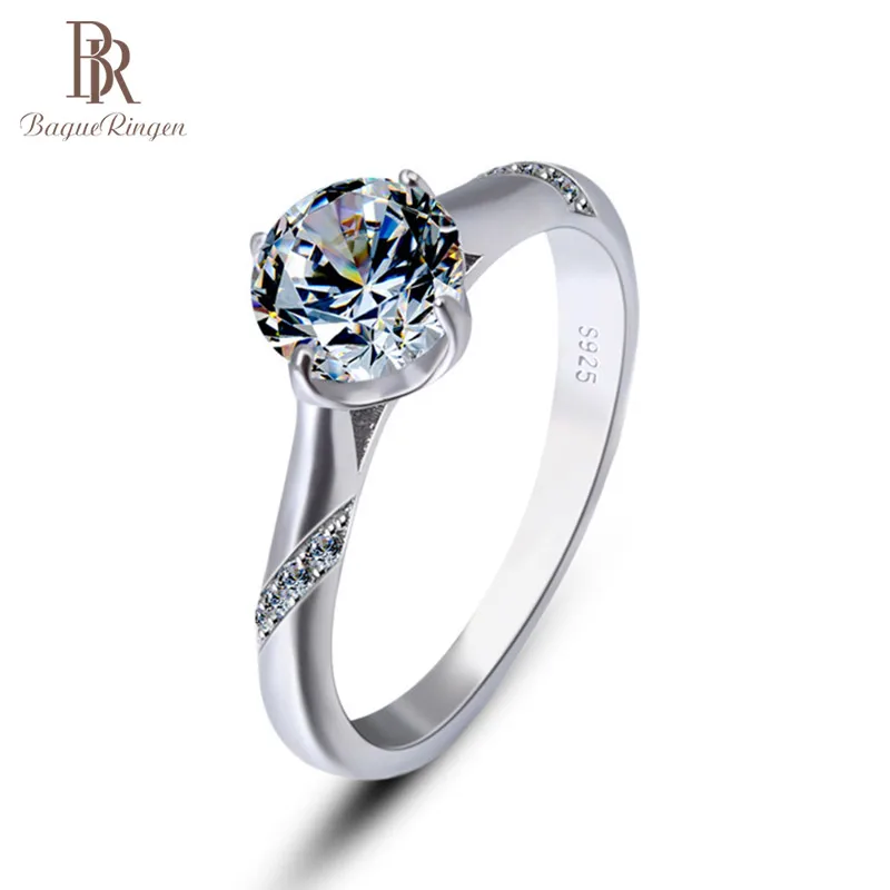 Bague Ringen кольца для женщин Стерлинговое Серебро 925 Мода классический темперамент Свадьба Помолвка подарки на день Святого Валентина высокое качество
