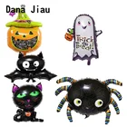 Большие украшения для Хэллоуина, шары из фольги в виде тыквы, скелета черной летучей мыши, праздник bithday надувные игрушечные шары