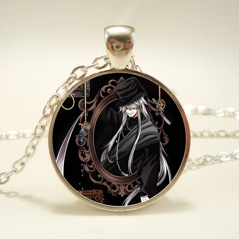 Модный металлический кулон Black Butler Kuroshitsuji Сиэль фантомхайв стеклянный купол