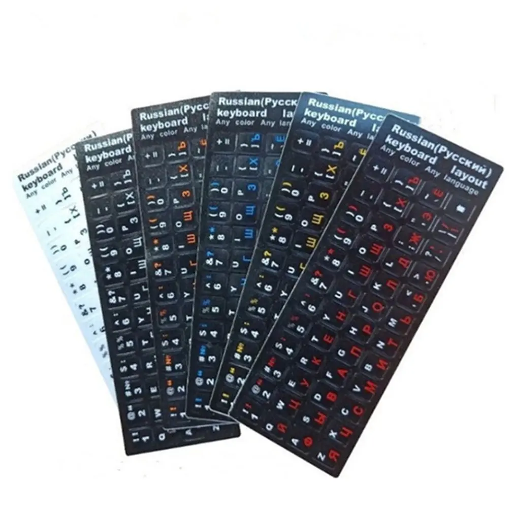 

Notebook Keyboard Stickers Film for Apple Macbook Russian Alphabets Matte Film Protection Convenient