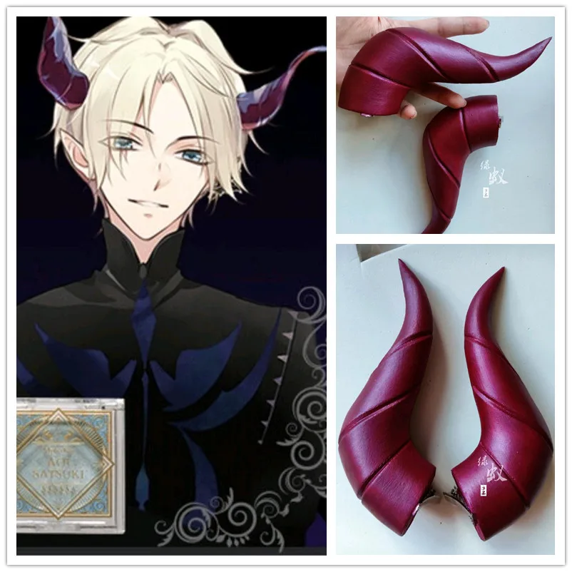

1 Pair Anime Tsukipro Alive Soara Cosplay ORIGIN Horns Head Clip Headwear Cosplay Props Halloween