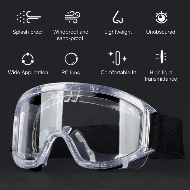 Универсальные противовирусные защитные очки противотуманные пылезащитные