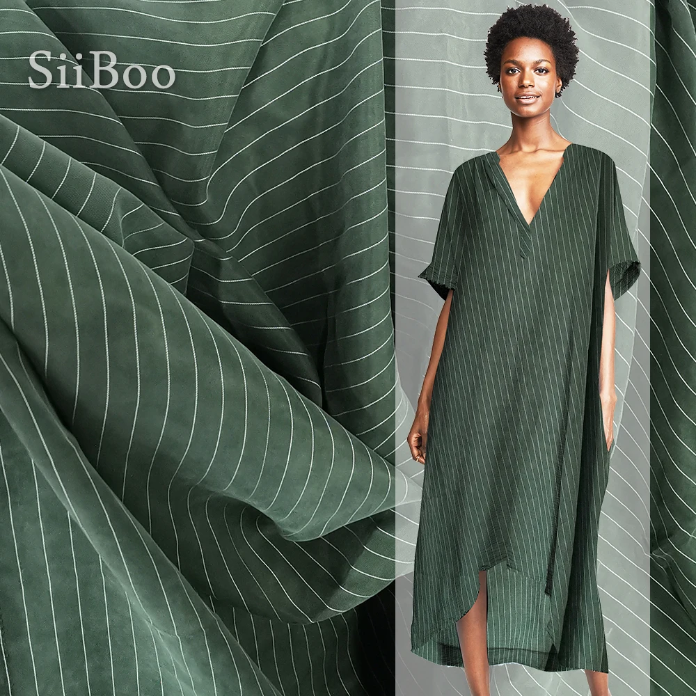 Китайские дешевые многоцветные полоски утяжеленная 100% cupro ткань с песочным