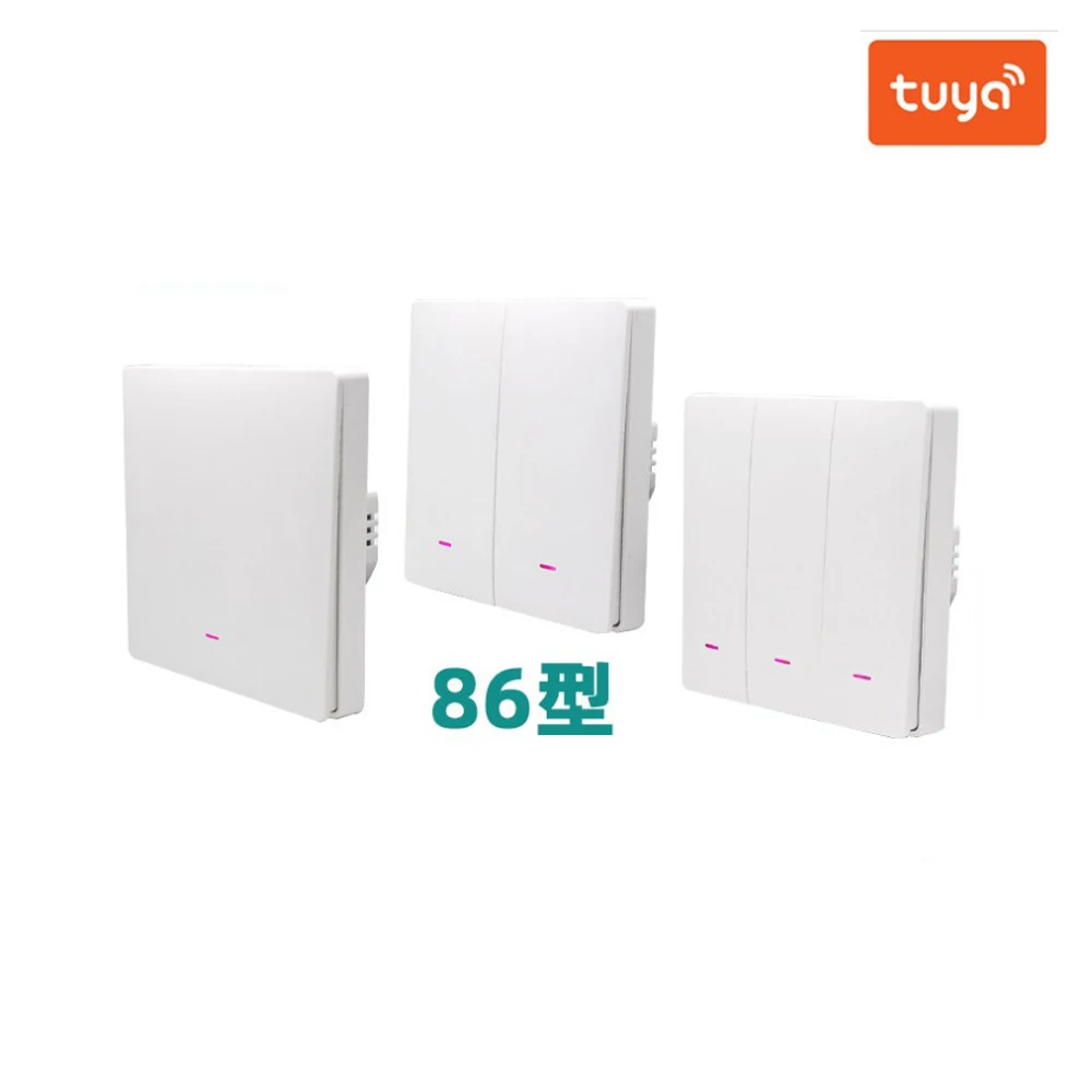 

86*86mm wall switch for power control 2.4G wifi wireless switch Smart life tuya App 1/2/3 gang Electric Alexa google assistant