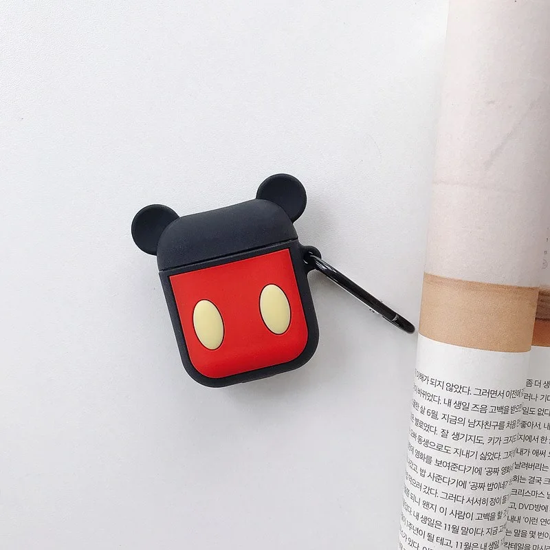 Мультяшные беспроводные bluetooth наушники чехол для Apple AirPods силиконовый чехол для наушников на Airpods 2 чехол защитный чехол Роскошный