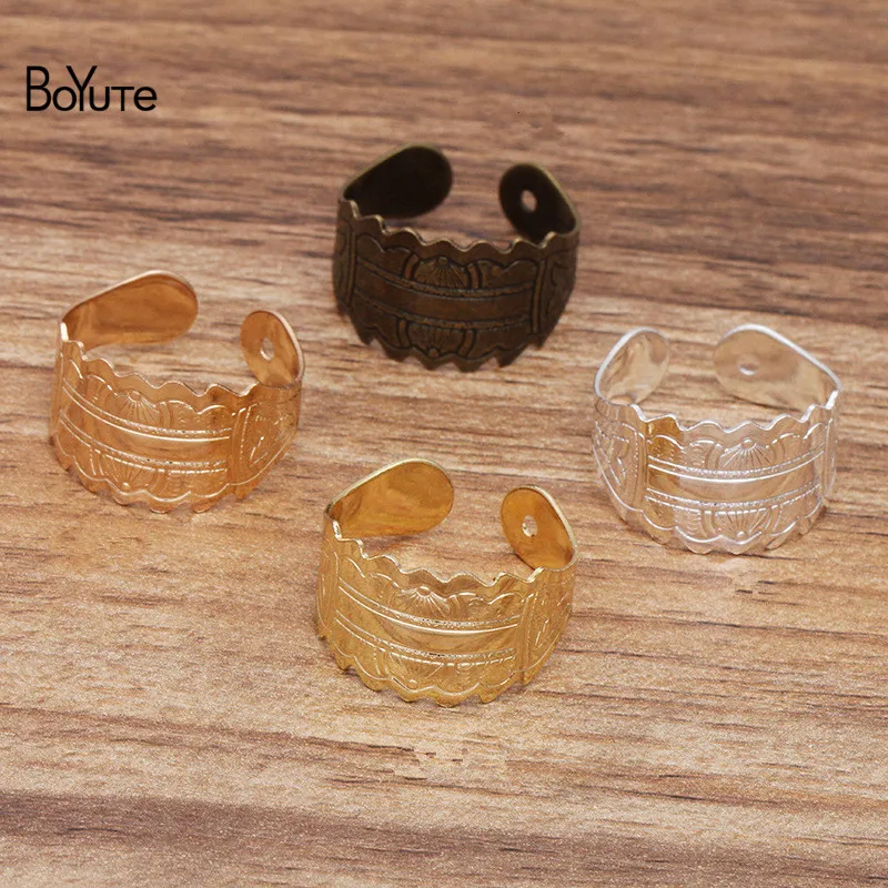 BoYuTe выполненный на заказ (200 шт./лот) металлический латунный цветок резное