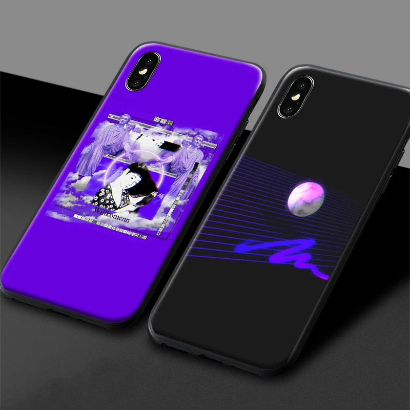 vaporwave aesthetics vintage statue art for iphone 6 6s 7 8 plus x xr xs 11 pro max soft silicone phone case cover shell free global shipping