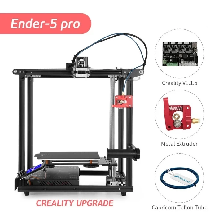 CREALITY 3d принтер Ender-5 Pro Бесшумная доска Предустановленная магнитная сборка пластина отключение питания печать закрытая структура