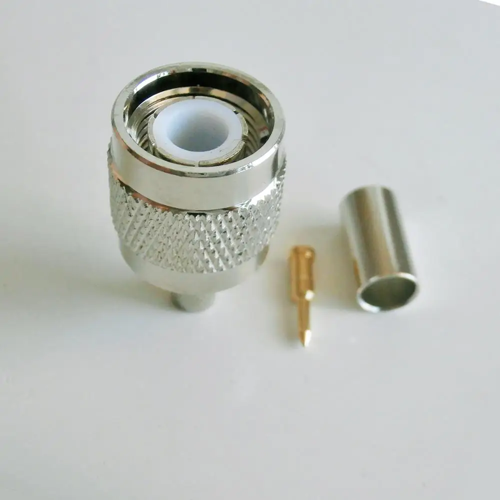 RF коаксиальный разъем TNC Штекерный обжим для LMR195 RG58 RG142 RG223 RG400 Кабельная вилка
