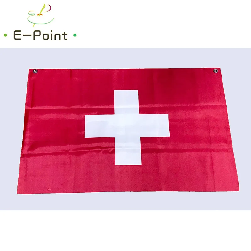 

Full size European Flag of Switzerland Top Rings Christmas Decorations for Home Flag Banner Gifts